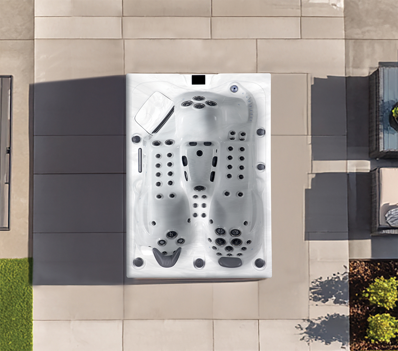 Topaz Hot Tub overhead spa view