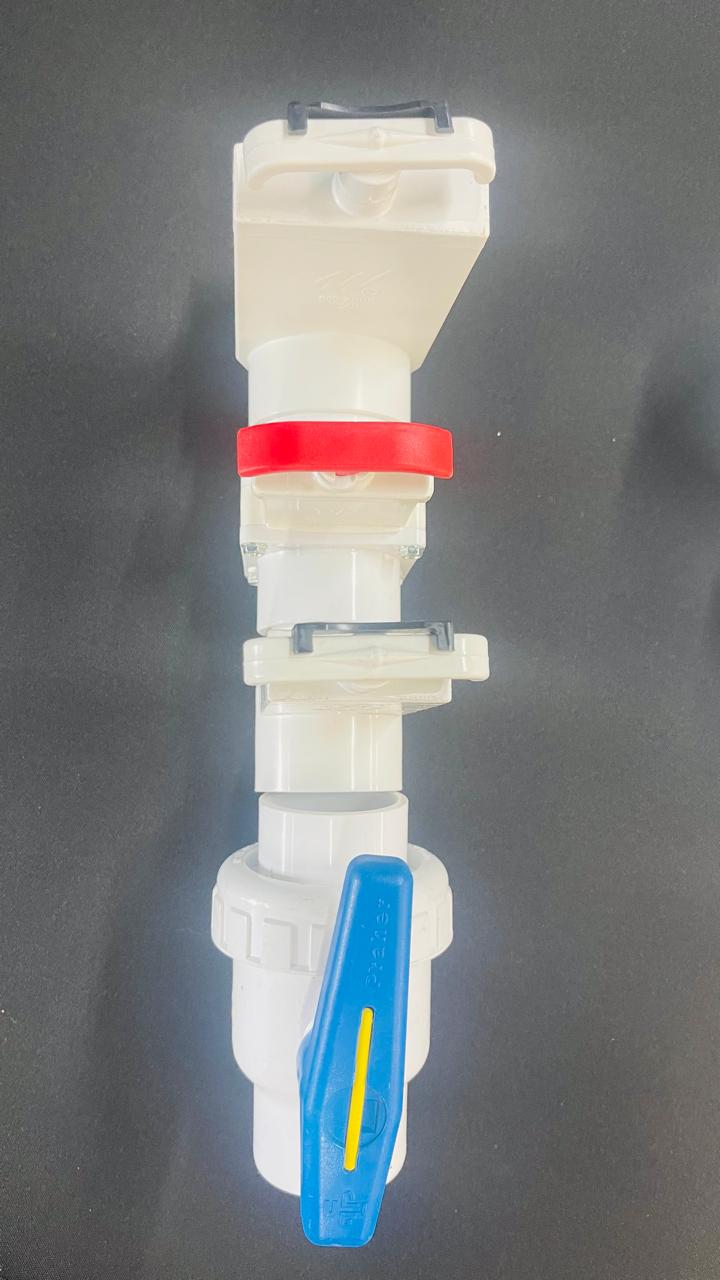 Inline plumbing valve available from The Hot Tub Specialists in Edmonton
